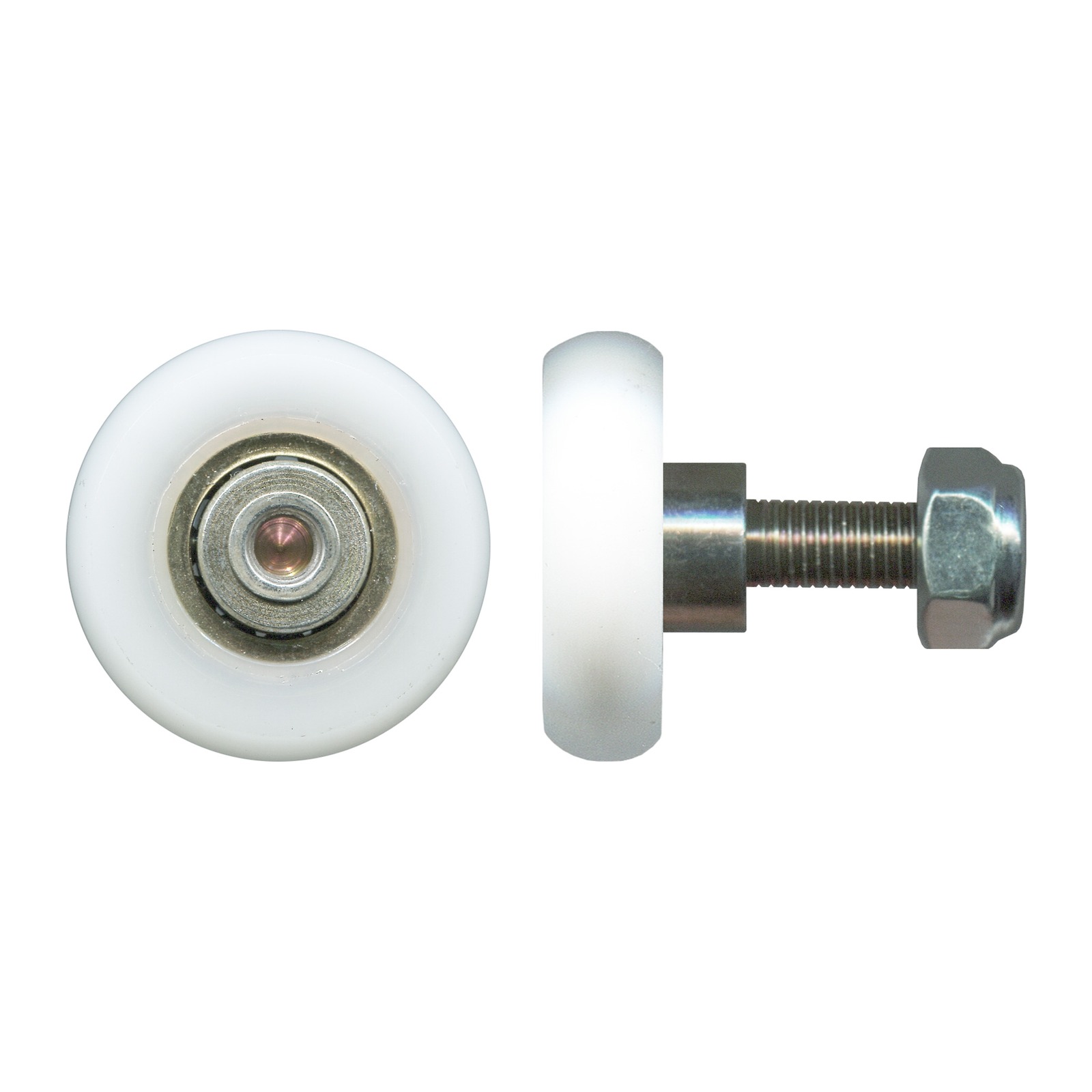 33.6mm Sliding Door Roller – Suits Hanging Doors - TradeBase ROL34CVX TradeBase 33.6mm Sliding Door Roller, suits hanging doors