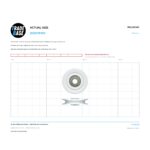 Actual size 1:1 print guide for 36.2mm Sliding Door Roller – Suits Patio and Screen Doors on a 10 mm grid