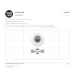 Actual size 1:1 print guide for 38.1mm Sliding Door Roller – Suits Patio and Screen Doors on a 10 mm grid