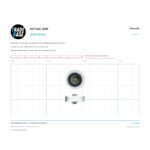 Actual size 1:1 print guide for 28mm Sliding Door Roller – Suits Patio and Screen Doors on a 10 mm grid
