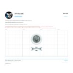 Actual size 1:1 print guide for 32.3mm Sliding Door Roller – Suits Security Doors on a 10 mm grid