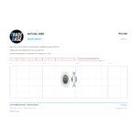Actual size 1:1 print guide for 25.2mm Sliding Door Roller – Suits Screen Doors on a 10 mm grid
