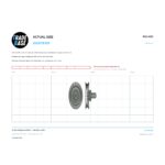 Actual size 1:1 print guide for 35.3mm Sliding Door Roller – Suits Brick Cutter on a 10 mm grid