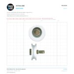 Actual size 1:1 print guide for 50.6mm Sliding Door Roller – Suits Commercial Hanging Doors on a 10 mm grid