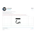 Flyscreen Retaining Spring Clip printed at actual size, 1:1, so the part can be held against the page to identify it. It measures 27.9 mm. TradeBase Australia RSC3614.