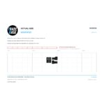 Actual size 1:1 print guide for 33.3mm Shower Screen Guide Block – Suits Shower Screens on a 10 mm grid