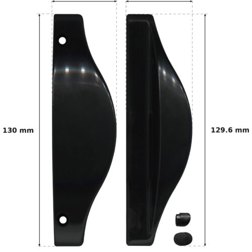 130mm Shower Screen Handle – Suits Shower Screens dimension diagram - overall 37.2 mm x 130 mm, every dimension measured in millimetres. TradeBase Australia part SHHDL130.