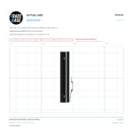 Actual size 1:1 print guide for 81mm Shower Screen Handle – Suits Shower Screens on a 10 mm grid