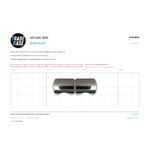 Actual size 1:1 print guide for 62.9mm Shower Screen Handle Knob – Suits Shower Screens on a 10 mm grid