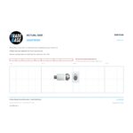 Actual size 1:1 print guide for 39.8mm Shower Screen Pivot Insert – Suits Bi-fold Doors on a 10 mm grid