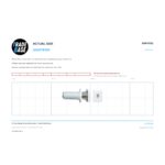 Actual size 1:1 print guide for 51.1mm Shower Screen Pivot Insert – Suits Bi-fold Doors on a 10 mm grid