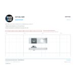 Actual size 1:1 print guide for 51.3mm Shower Screen Pivot Socket – Suits Bi-fold Doors on a 10 mm grid