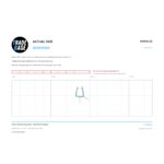 Actual size 1:1 print guide for 22.5mm Shower Screen Seal – Suits Shower Screens on a 10 mm grid