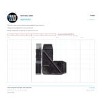 Actual size 1:1 print guide for 64.9mm Screen Door Corner Stake – Suits Screen Doors on a 10 mm grid