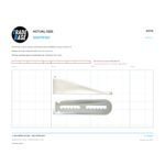 Actual size 1:1 print guide for 75.2mm Sliding Door Stop – Suits Sliding Doors on a 10 mm grid