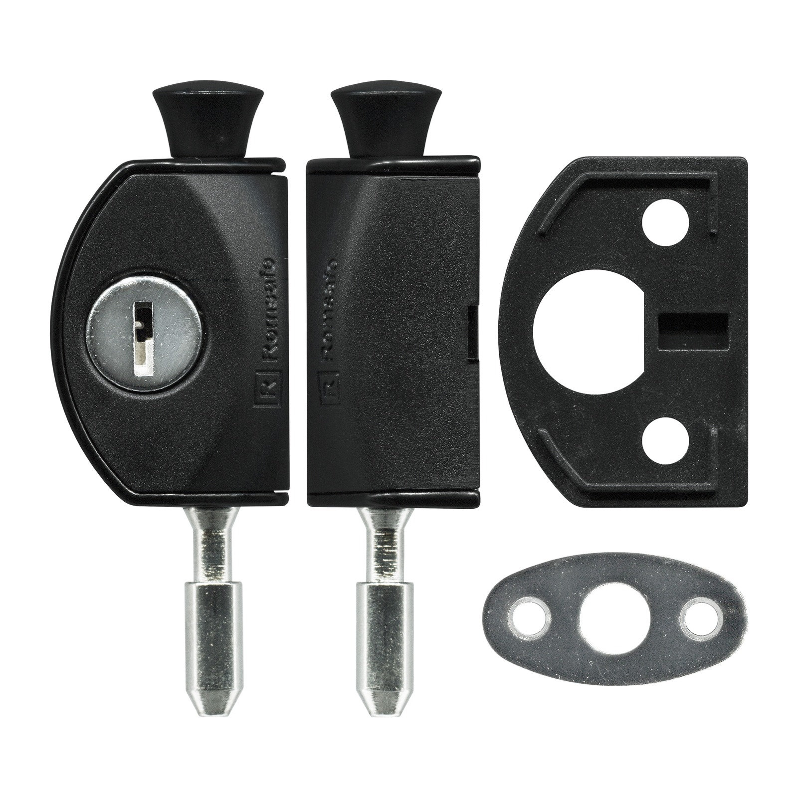 Window and Door Mini-Bolt - BLT8252 Window and Door Mini-Bolt – 27mm Protrusion – Keyed – Black, White - TradeBase Australia part BLT8252.