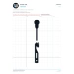 CARSCRT12 Screen Door Top Hanger & Roller Twin Pack 12kg actual size identifier, 1:1 scale print sheet on a 10 mm grid