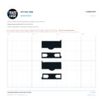 CARWIN12TR 12kg Adjustable Window Carriage & Roller Left & Right actual size identifier, 1:1 scale print sheet on a 10 mm grid