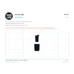 Actual size 1:1 printable identifier for CBC4410 Flyscreen Cross Brace Clip - TradeBase Australia. Print on A4 at 100% and lay your part on the outline. 10 mm grid, 100 mm calibration bar.