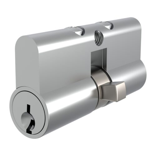 TradeBase Euro Safety Cylinder 70mm – 6 Pin C4 – Fixed Cam – Satin Chrome in Satin Chrome