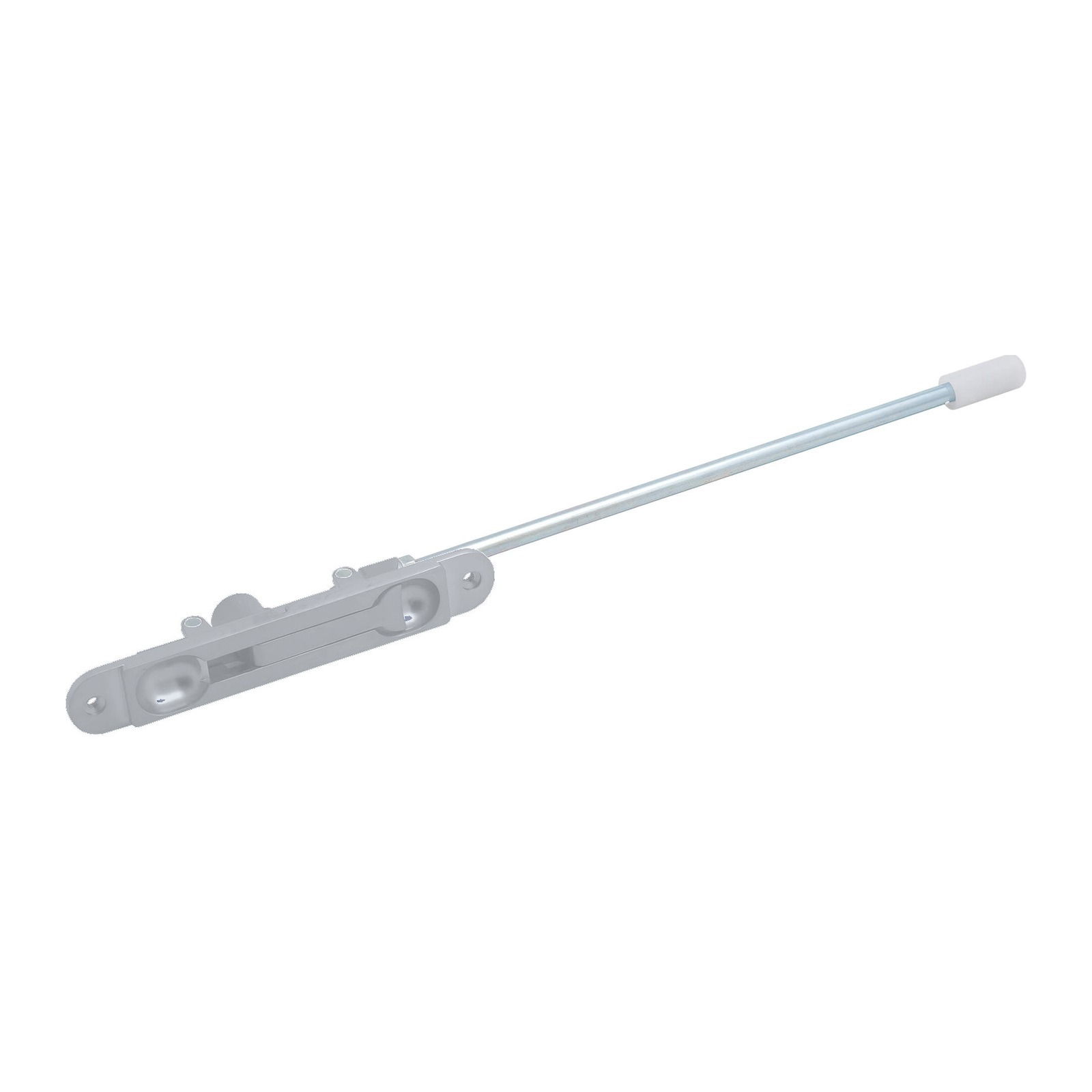 Flush Bolt 266mm – Metal Rod with Plastic Tip – Commercial Doors – Silver - TradeBase FBT6102SIL TradeBase Flush Bolt 266mm – Metal Rod with Plastic Tip – Commercial Doors – Silver in Silver