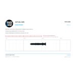 FSPLUNBK Flyscreen Plunger Pin Black actual size identifier, 1:1 scale print sheet on a 10 mm grid