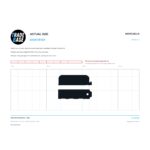 Actual size 1:1 printable identifier for HGP4710CLR Flyscreen Hinge Press - TradeBase Australia. Print on A4 at 100% and lay your part on the outline. 10 mm grid, 100 mm calibration bar.