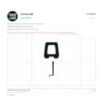 Actual size 1:1 printable identifier for LFT4210BLK Flyscreen Lift Tab - TradeBase Australia. Print on A4 at 100% and lay your part on the outline. 10 mm grid, 100 mm calibration bar. Measures 31.1 x 33.2 mm and 9.2 x 32.8 mm.