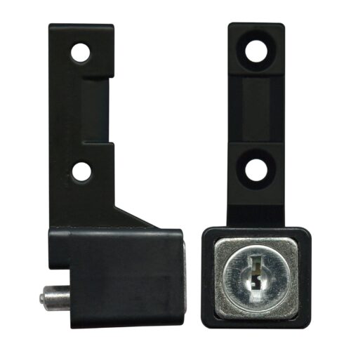 Sliding Aluminium Window Push Lock – Keyed – Black - TradeBase Australia part LPS8240BLK.