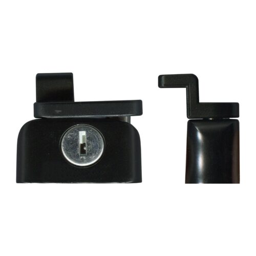 Sliding Aluminium Window and Sash Lock – Reversible Block Lock – Keyed – Black, White - TradeBase Australia part LPS8245.