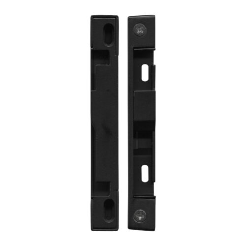 Sliding Patio Door Lock Striker – Suits Sliding Patio Door – Universal Cover – Black - TradeBase Australia part LSK8540BLK.