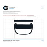 Actual size 1:1 printable identifier for LTC8050 Sliding Screen Door Dummy Handle - TradeBase Australia. Print on A4 at 100% and lay your part on the outline. 10 mm grid, 100 mm calibration bar. Measures 83.2 x 8.4 mm and 83.2 x 52.7 mm.