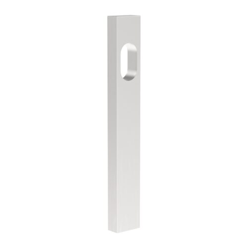 TradeBase Narrow Stile External Plate – Cylinder Hole – No Lever – Suits NL Mortice Locks – Satin Chrome in Satin Chrome
