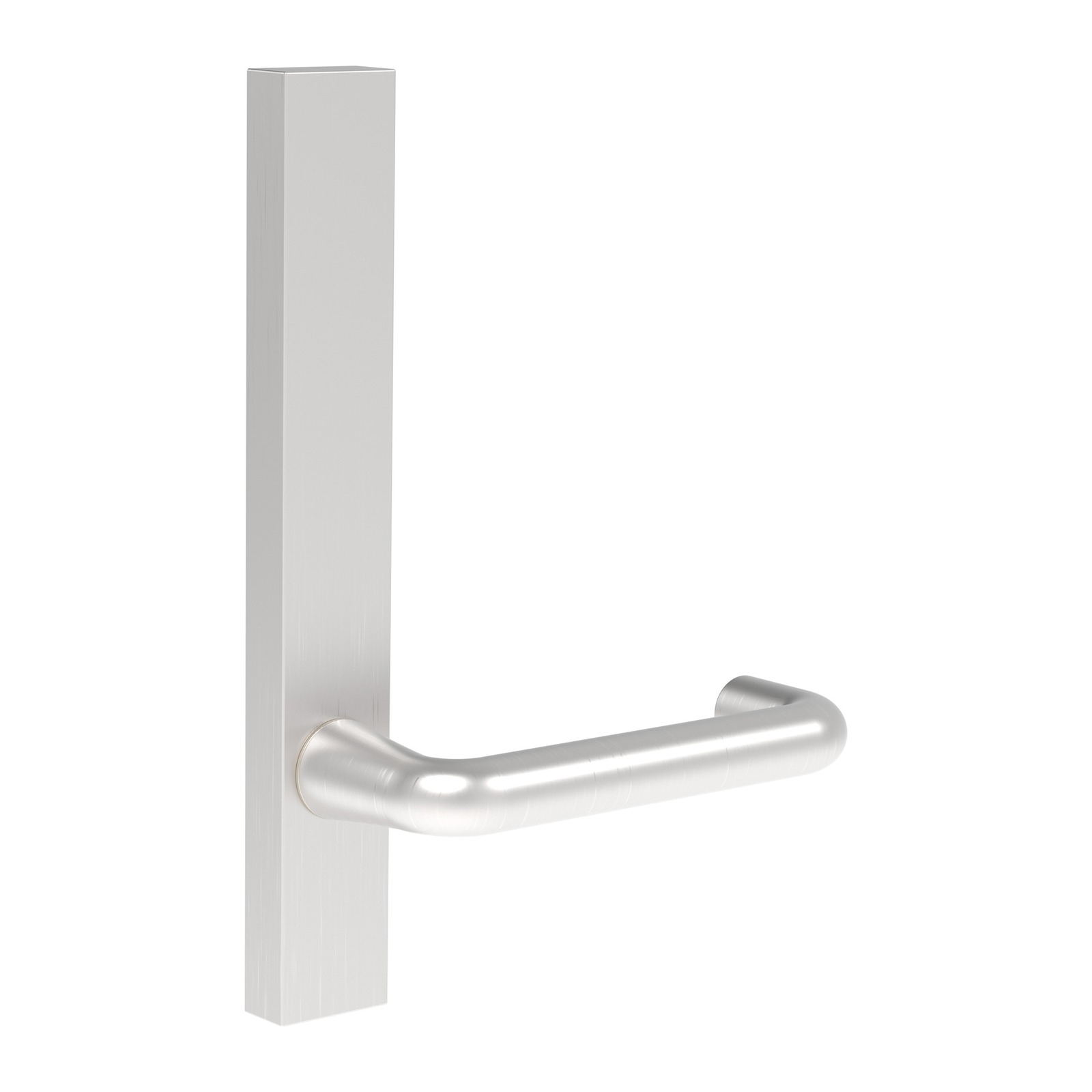 Narrow Stile External Plate & Lever – No Cylinder Hole – Suits NL Mortice Locks – Satin Chrome - TradeBase NLF1232STC TradeBase Narrow Stile External Plate & Lever – No Cylinder Hole – Suits NL Mortice Locks – Satin Chrome in Satin Chrome