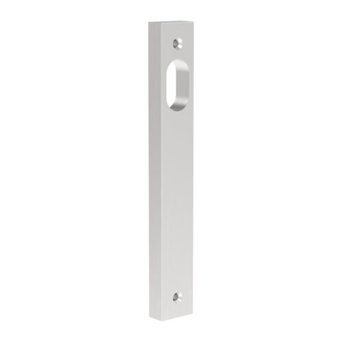 TradeBase Narrow Stile Internal Plate – Cylinder Hole – No Lever – Suits NL Mortice Locks – Satin Chrome in Satin Chrome