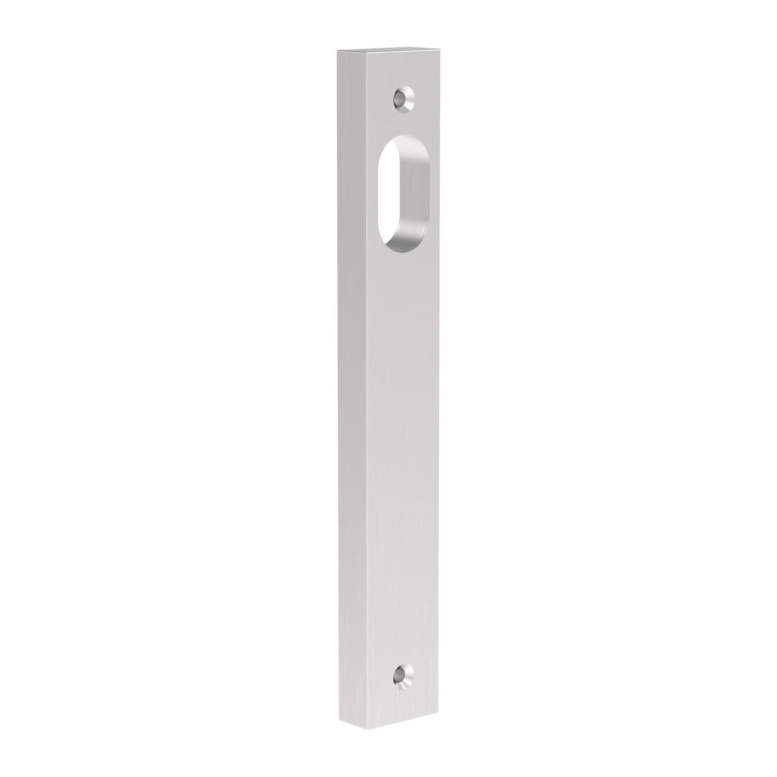 Narrow Stile Internal Plate – Cylinder Hole – No Lever – Suits NL Mortice Locks – Satin Chrome - TradeBase NLF1241STC TradeBase Narrow Stile Internal Plate – Cylinder Hole – No Lever – Suits NL Mortice Locks – Satin Chrome in Satin Chrome