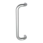 TradeBase Offset D Pull Handle 170mm – Narrow Stile Doors – Satin Chrome in Satin Chrome