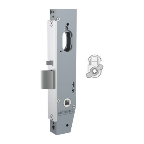 NL23 narrow stile mortice lock body with 23 mm backset for an oval cylinder