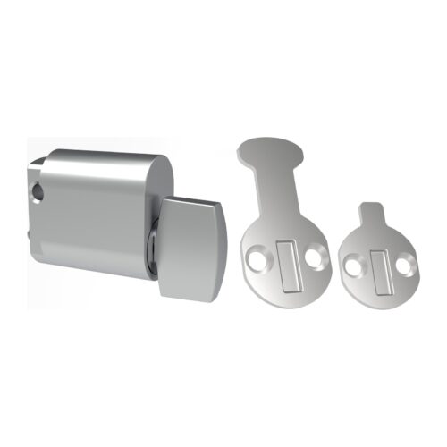 TradeBase Oval Thumbturn Cylinder – 6 Pin C4 – X & Z Cams – Suits NL & WL Mortice Locks – Satin Chrome in Satin Chrome
