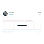 Actual size 1:1 printable identifier for PPN4600 Flyscreen Plunger Pin - TradeBase Australia. Print on A4 at 100% and lay your part on the outline. 10 mm grid, 100 mm calibration bar. Measures 44.4 x 7.4 mm.