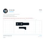 Actual size 1:1 printable identifier for PST4638 Awning Window Screen Plunger Stay - TradeBase Australia. Print on A4 at 100% and lay your part on the outline. 10 mm grid, 100 mm calibration bar.