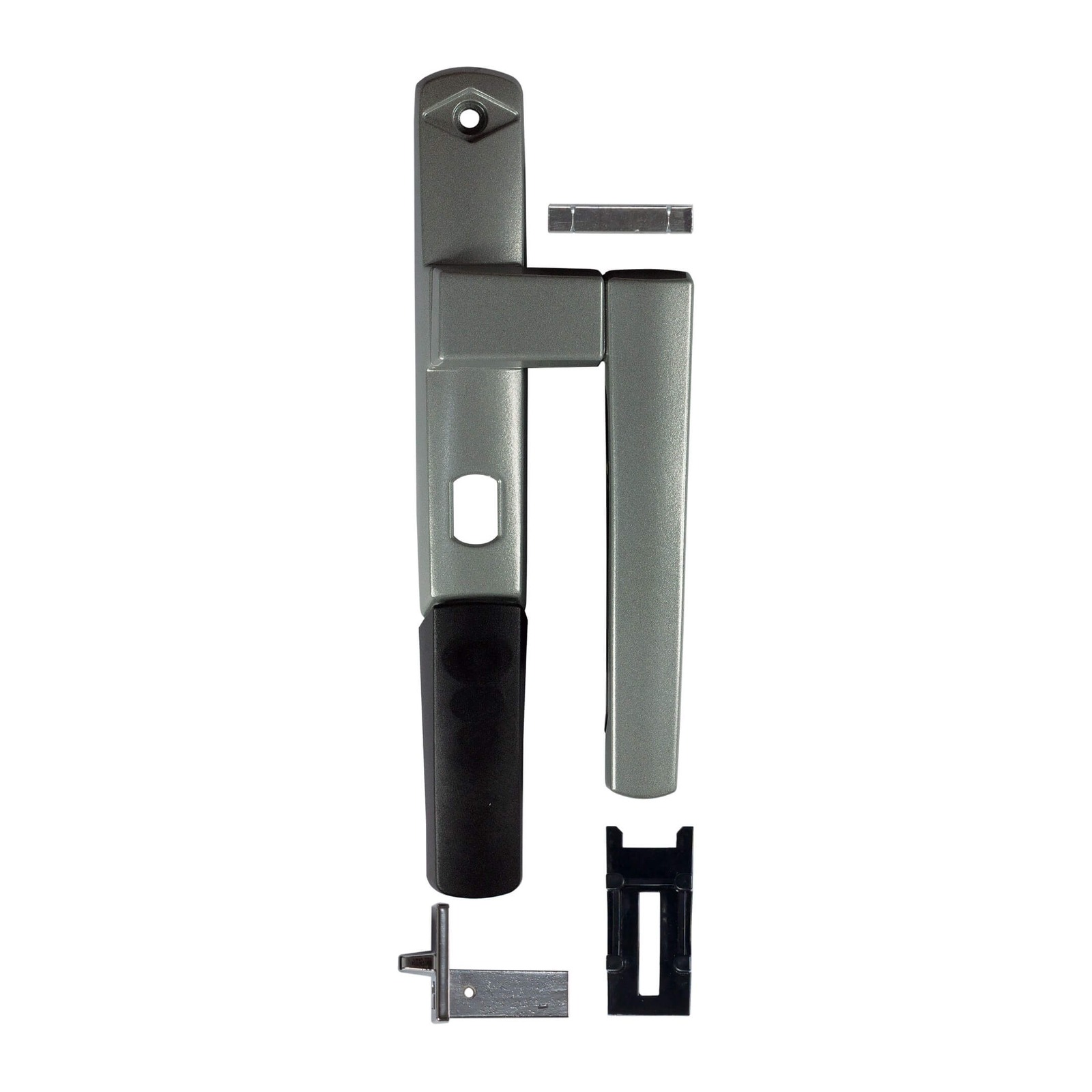 Sliding Patio Door Lever Lock - PTL8832SIL Sliding Patio Door Lever Lock – Right Hand – Suits Jason – Silver Pearl - TradeBase Australia part PTL8832SIL.