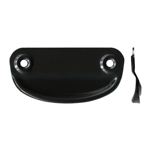 Sliding Screen Door Pull – Offset – Powdercoated Zinc – Black - TradeBase Australia part PUL8070.