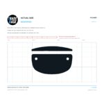 Actual size 1:1 printable identifier for PUL8083 Sliding Screen Door Pull - TradeBase Australia. Print on A4 at 100% and lay your part on the outline. 10 mm grid, 100 mm calibration bar. Measures 83.2 x 9.9 mm and 83.2 x 41.3 mm.