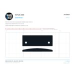 Actual size 1:1 printable identifier for PUL808430 Sliding Screen Door Pull - TradeBase Australia. Print on A4 at 100% and lay your part on the outline. 10 mm grid, 100 mm calibration bar. Measures 85.5 x 30.7 mm and 85.5 x 9.6 mm.