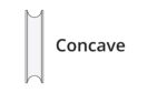 Concave roller profile diagram