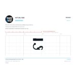 Actual size 1:1 printable identifier for RSC3614 Flyscreen Retaining Spring Clip - TradeBase Australia. Print on A4 at 100% and lay your part on the outline. 10 mm grid, 100 mm calibration bar.