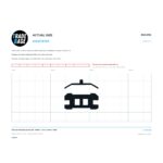 Actual size 1:1 printable identifier for RSC3781 Flyscreen Retaining Spring Clip - TradeBase Australia. Print on A4 at 100% and lay your part on the outline. 10 mm grid, 100 mm calibration bar. Measures 44.2 x 11.9 mm and 44.2 x 20.9 mm.