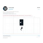 Actual size 1:1 printable identifier for RSC4656 Flyscreen Retaining Spring Clip - TradeBase Australia. Print on A4 at 100% and lay your part on the outline. 10 mm grid, 100 mm calibration bar. Measures 18.0 x 30.4 mm and 8.0 x 18.3 mm.