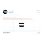 SHPICKWH Shower Screen Pick-Up Block White actual size identifier, 1:1 scale print sheet on a 10 mm grid